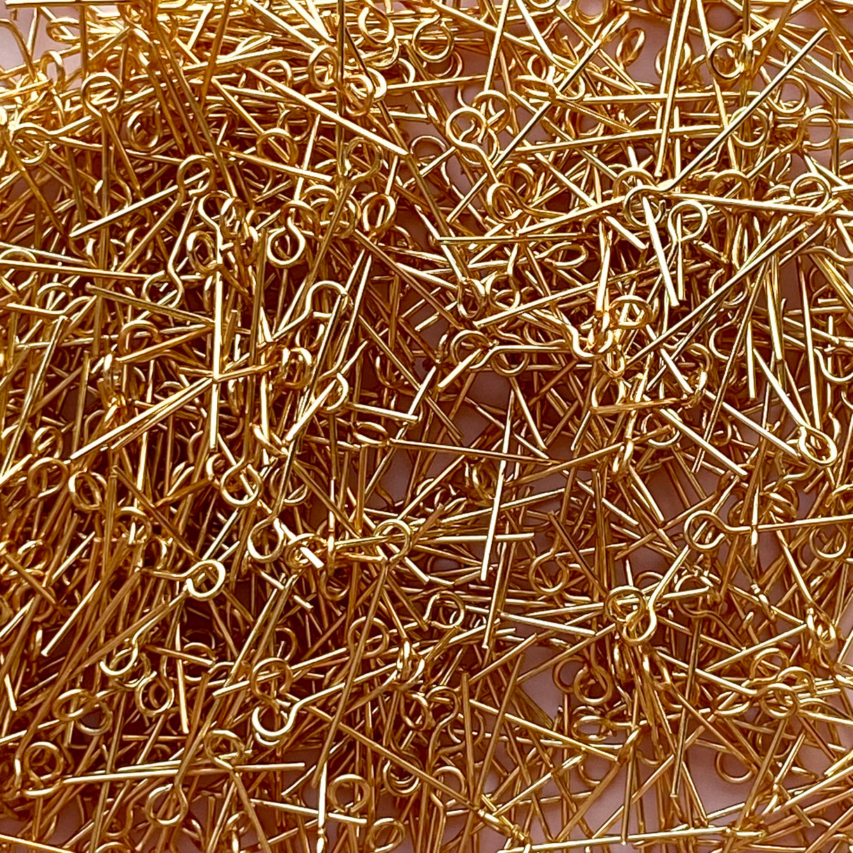 Eye Pins - Gold Plated Stainless Steel