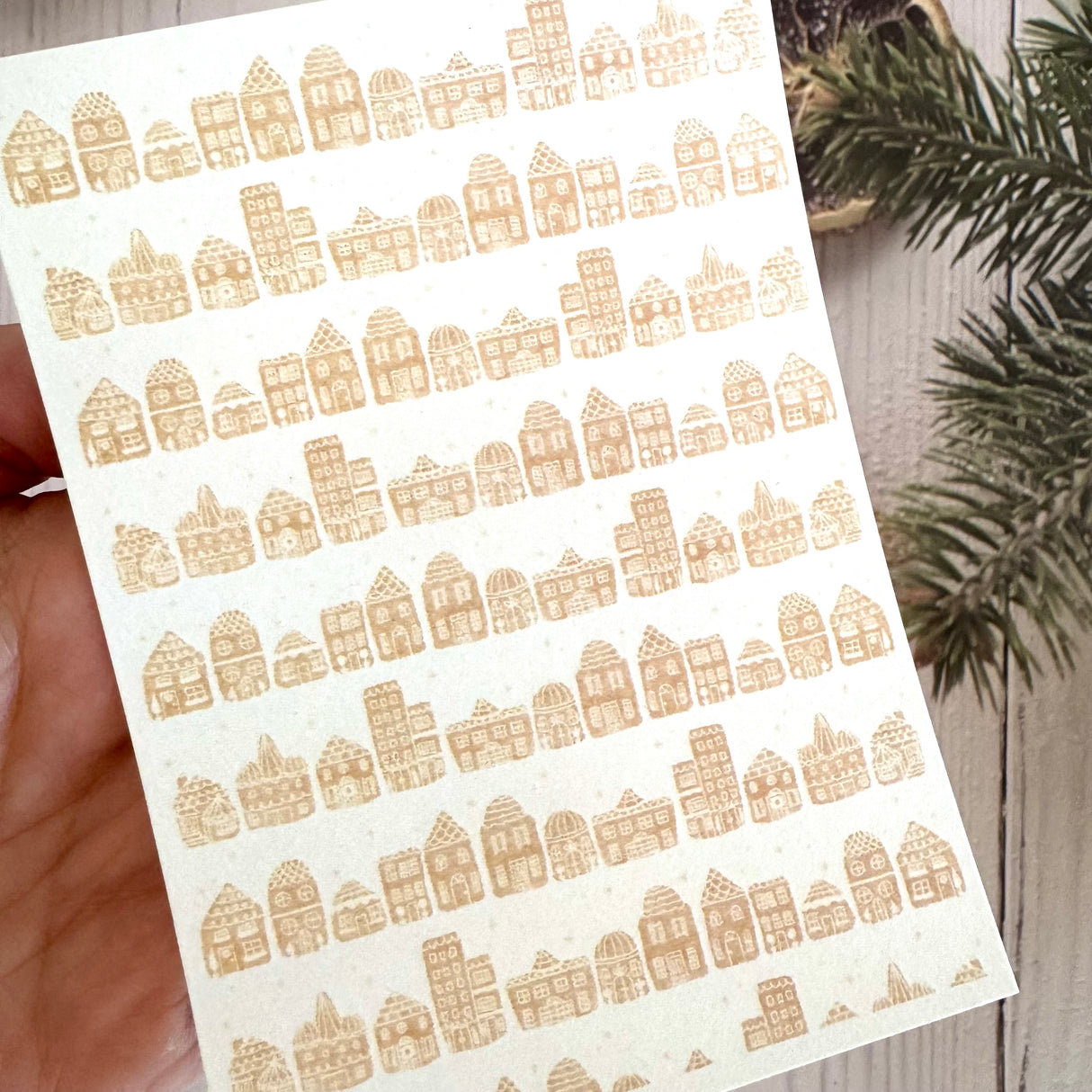Gingerbread Village - Water Soluble Transfer