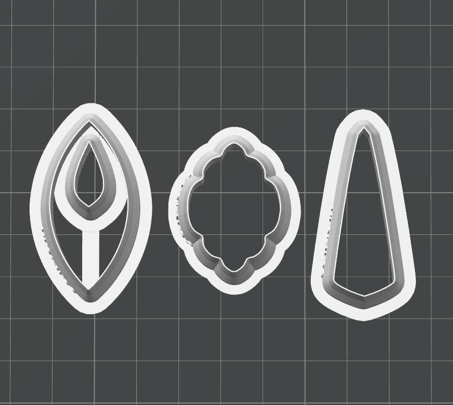 Classic Dangles Cutter Set STL - digital download
