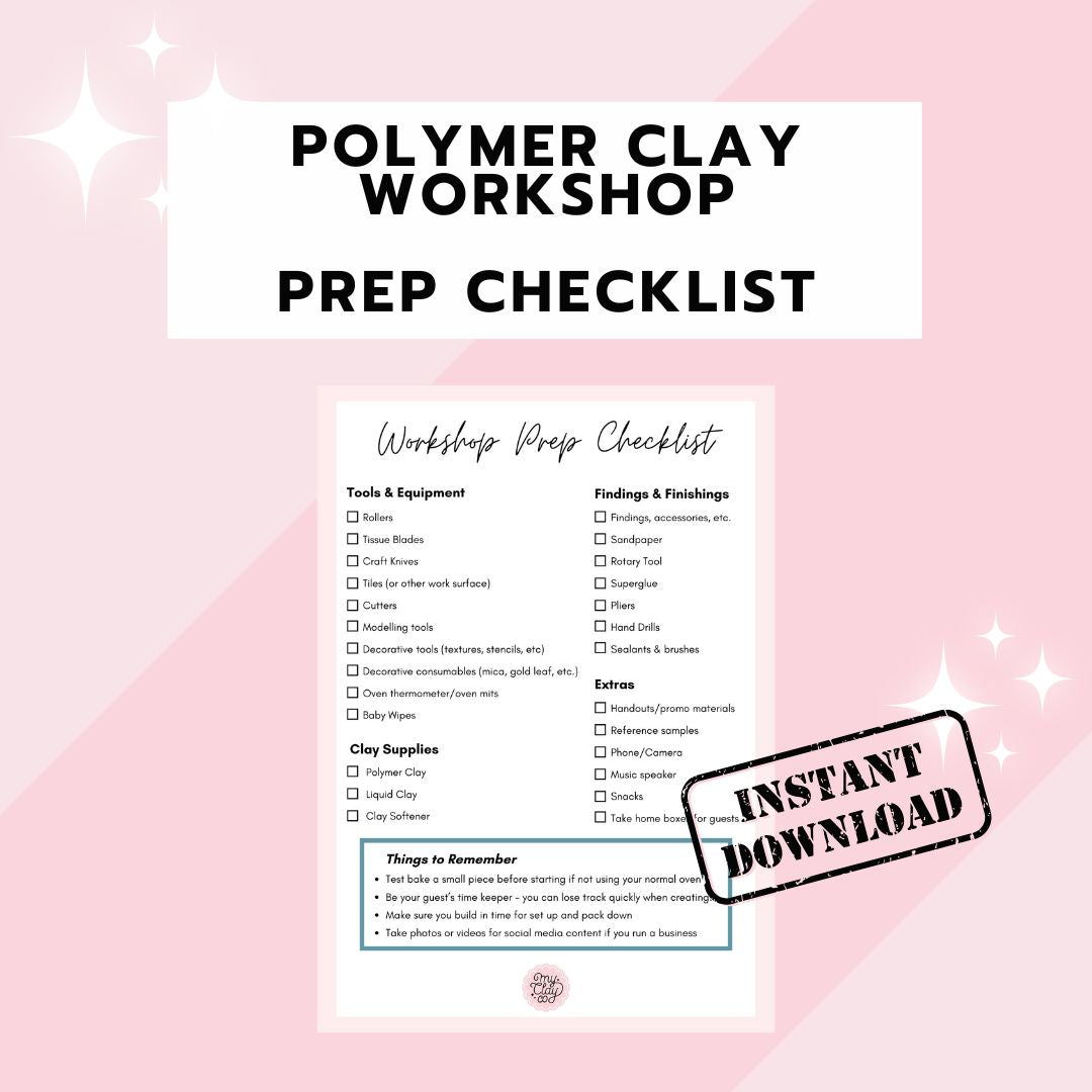 Polymer Clay Workshop - Prep Checklist