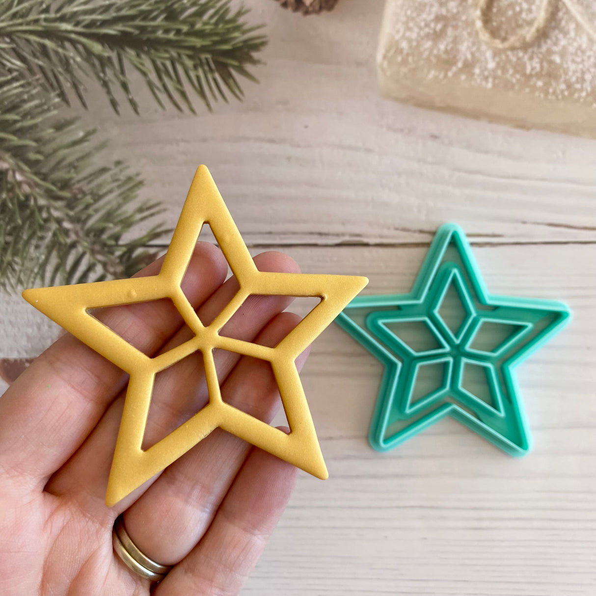 5-pointed Star Cut-out Christmas Decoration Cutter