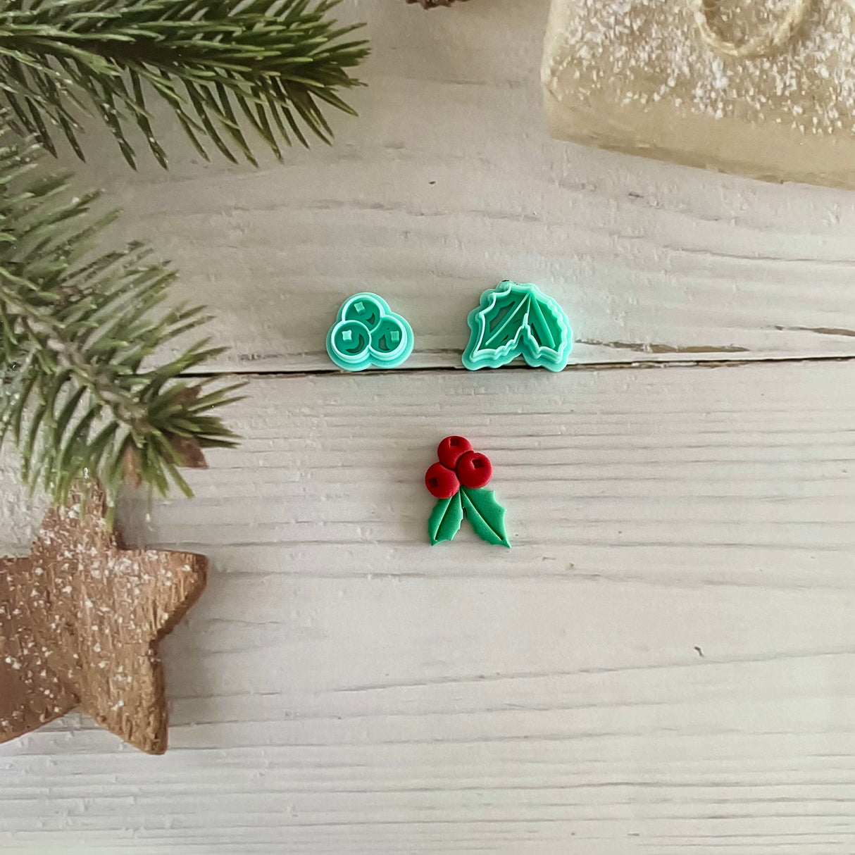 Holly Berries Imprint Cutter Set