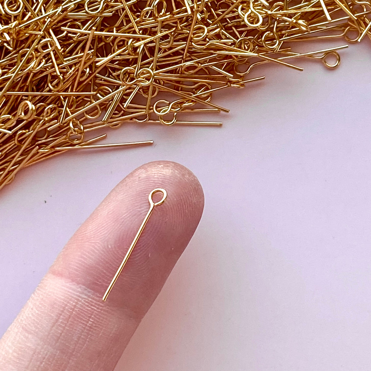 Eye Pins - Gold Plated Stainless Steel