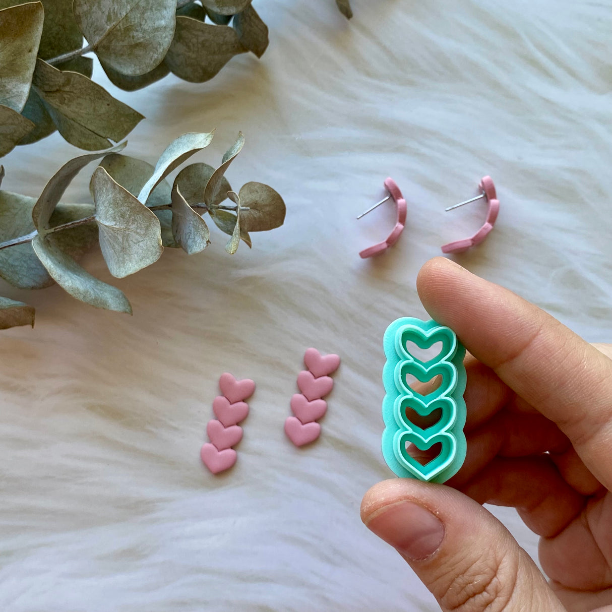 Layered Hearts Huggie Cutter