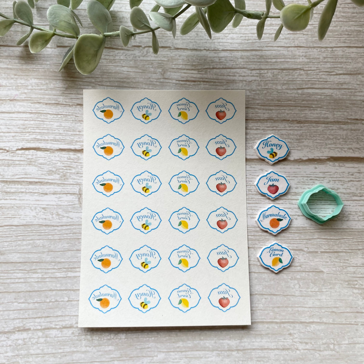 Jar Labels - Water Soluble Transfer