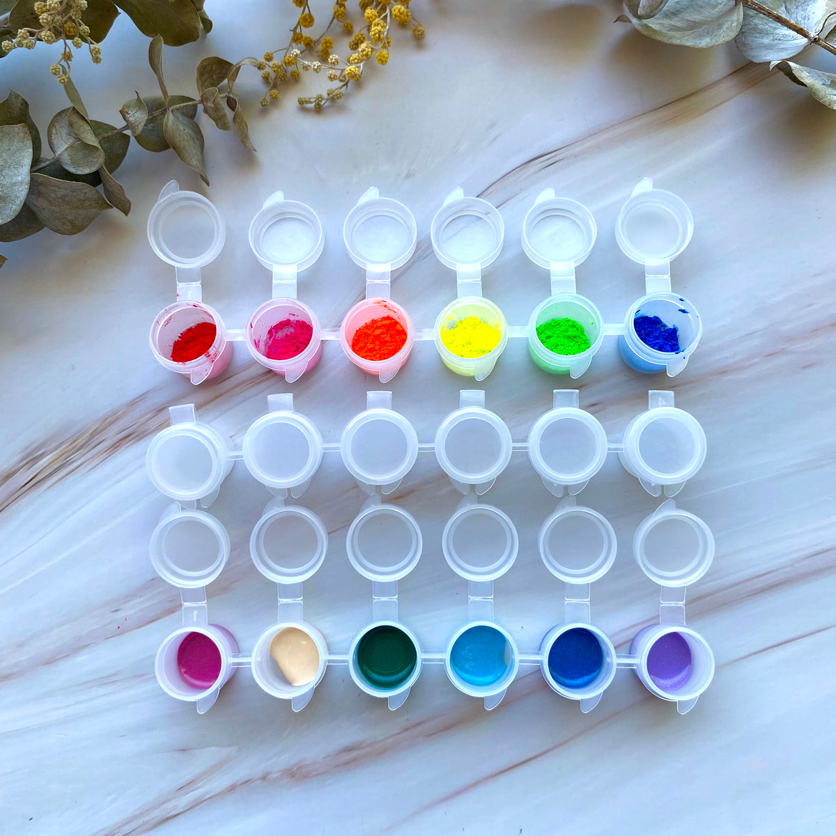 Mini Paint Pot Strips MyClayCo