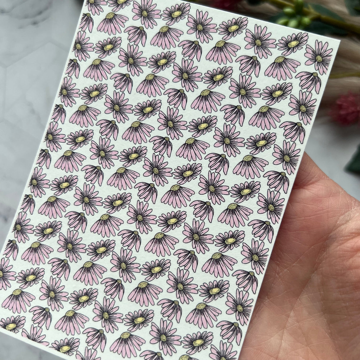 Floating Daisy - Water Soluble Transfer