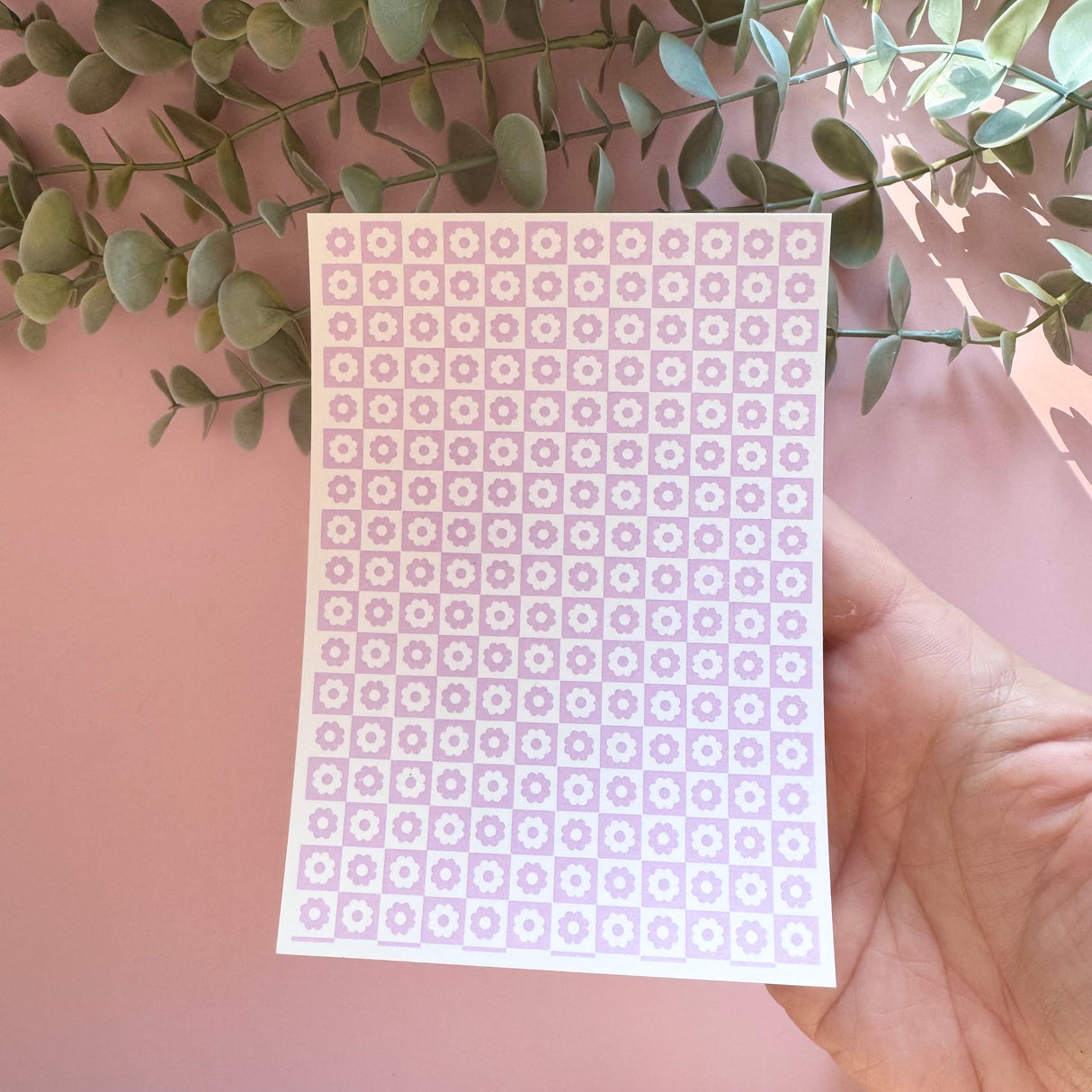 Tiled Retro Flower - Water Soluble Transfer
