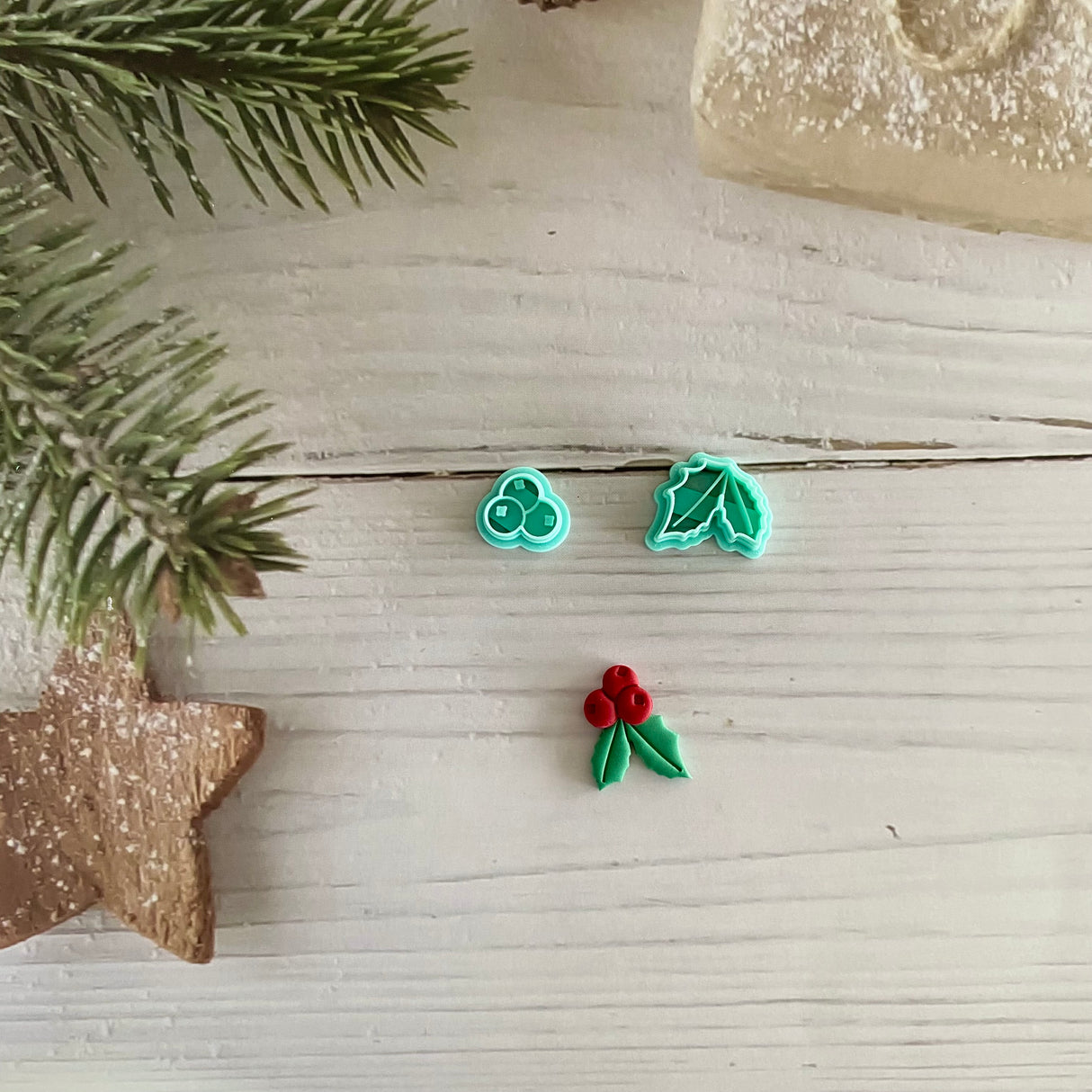 Holly Berries Imprint Cutter Set