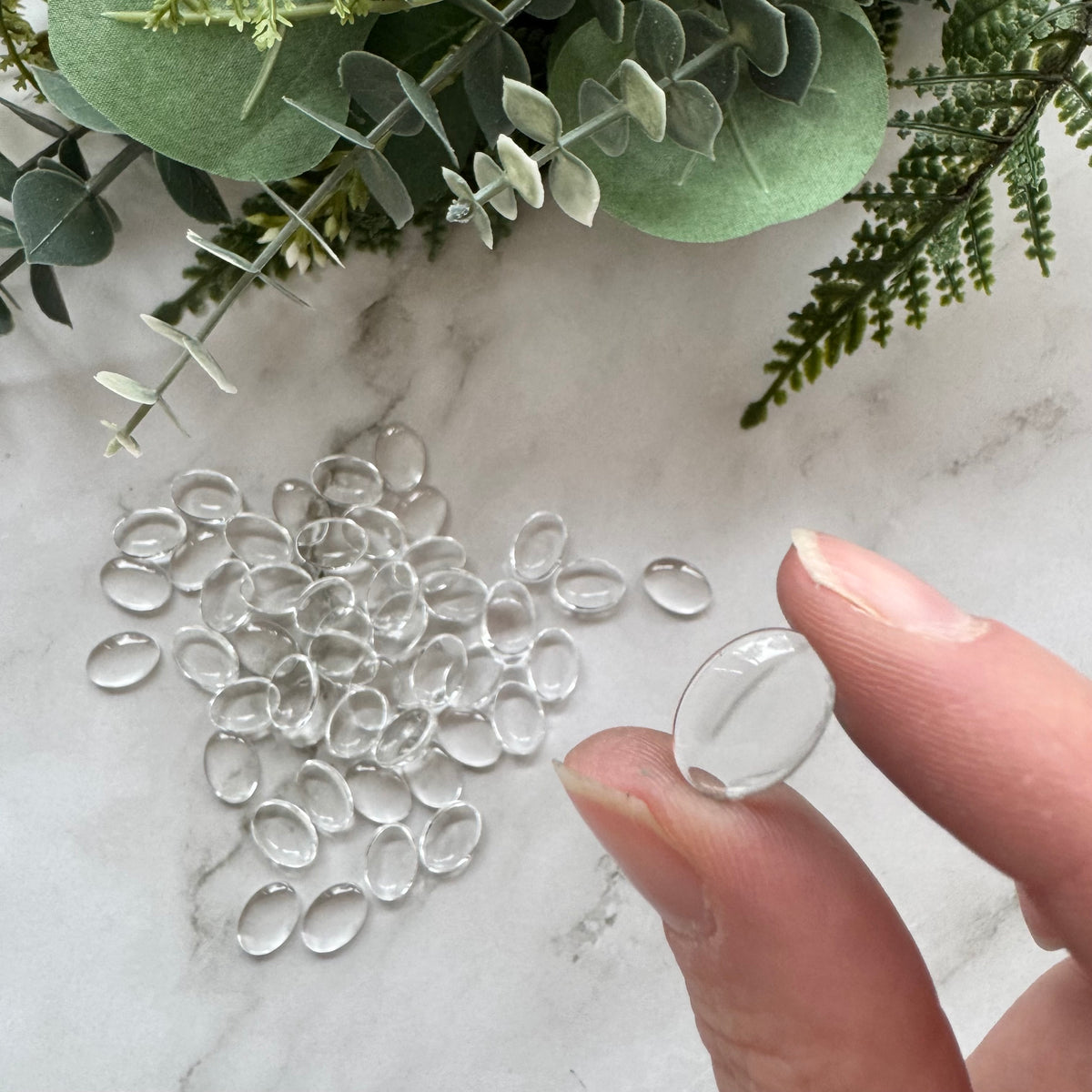 Glass Cabochons - Oval - 50 pack