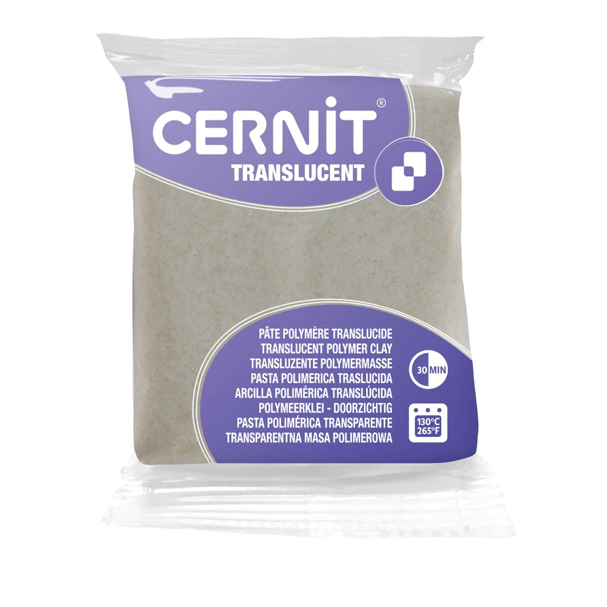 Cernit Translucent - Gold Glitter