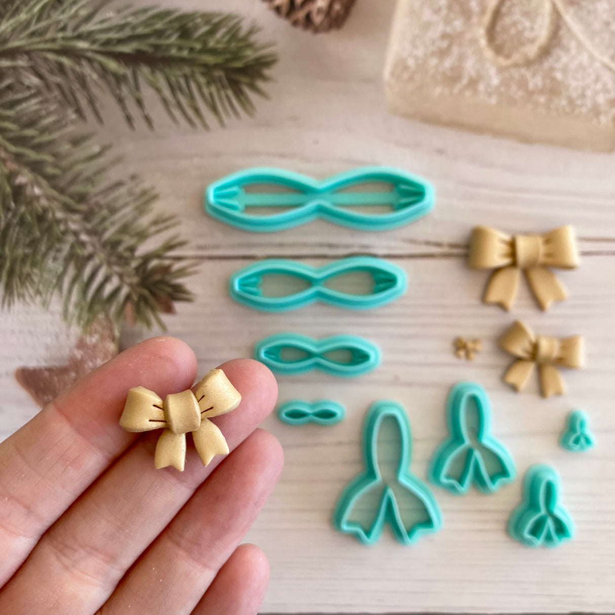 3D Dimpled Cute Bow Cutter