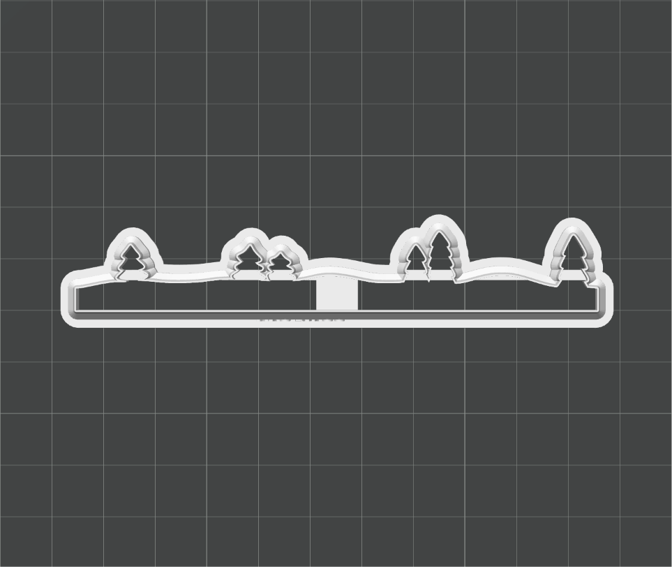 Forest of Trees Slabscape cutter STL - digital download