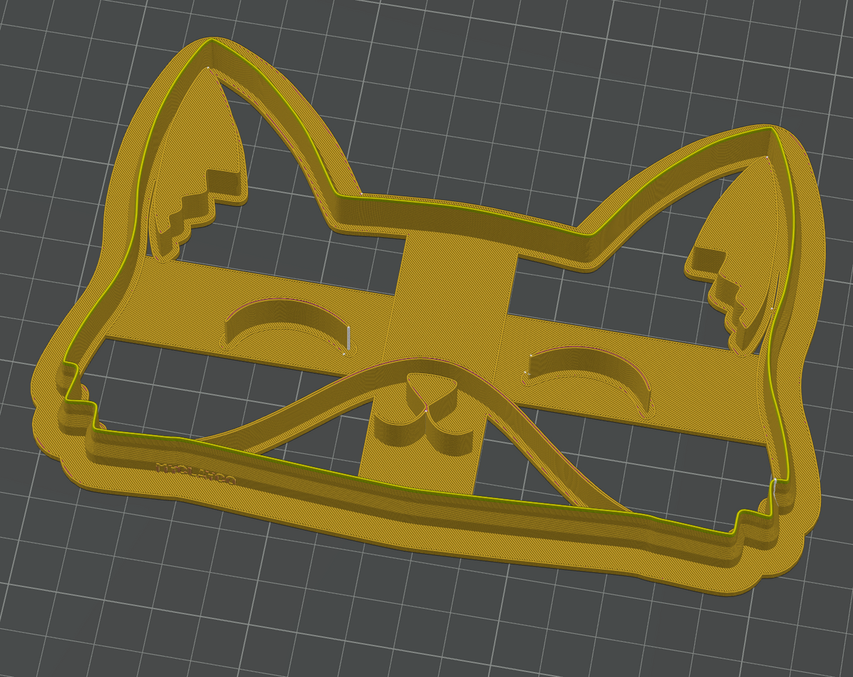 Fox Glasses Tray Cutter STL - digital download