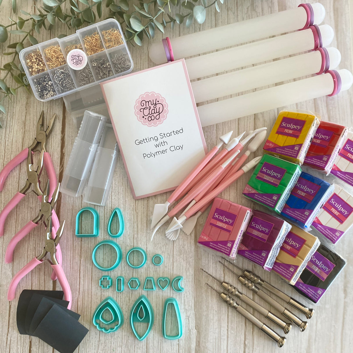 Polymer Clay Earrings Workshop Starter Pack - 4 guests