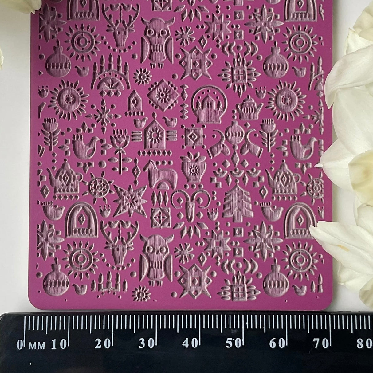 Nordic Christmas Pattern Texture - Texture Mat