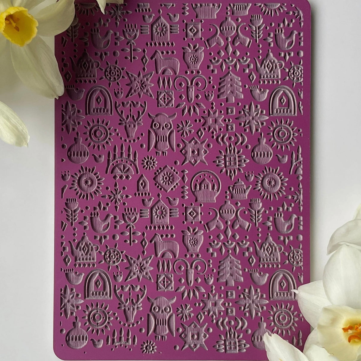 Nordic Christmas Pattern Texture - Texture Mat