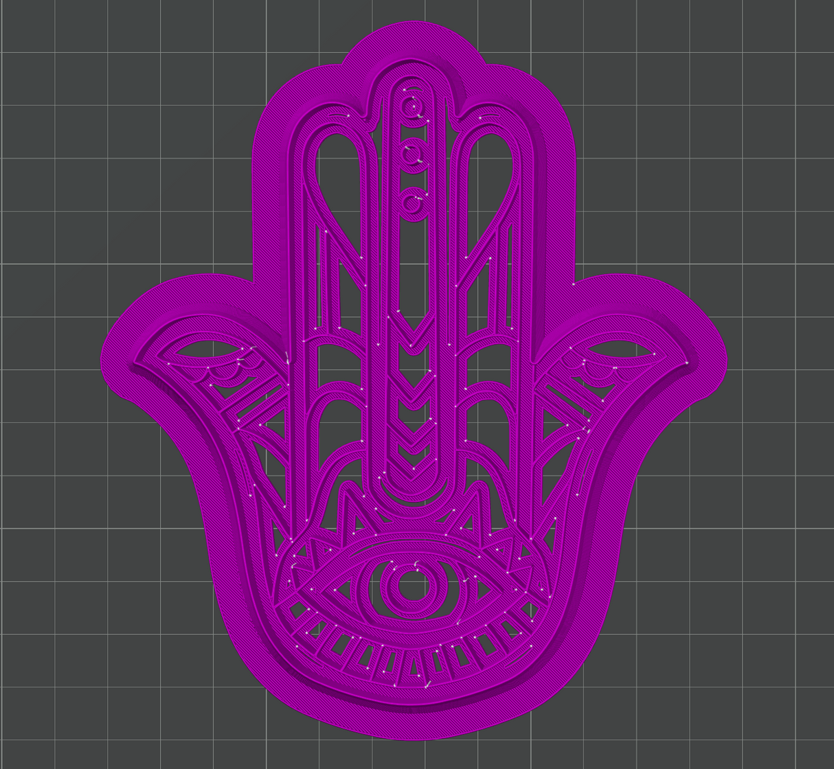 Hamsa Hand Decor Cutter STL - digital download