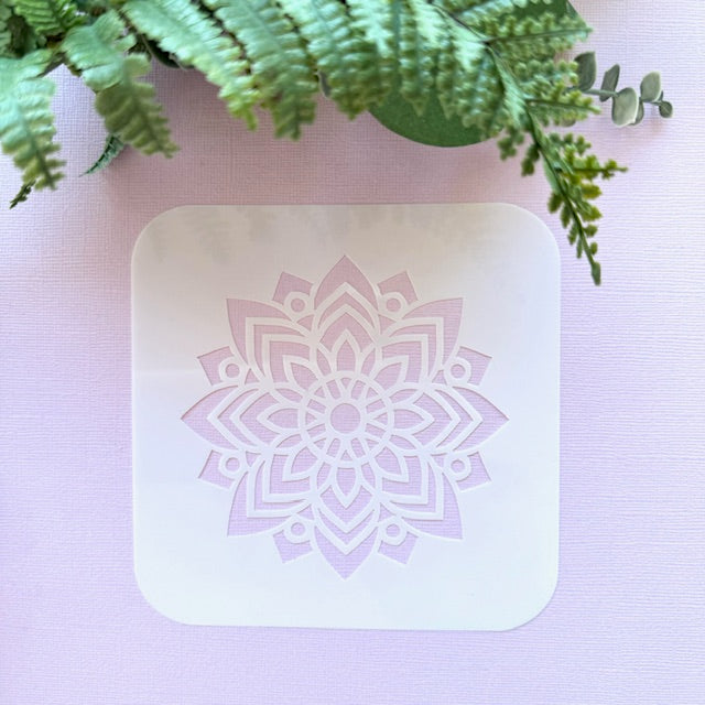 Lotus Mandala Stencil