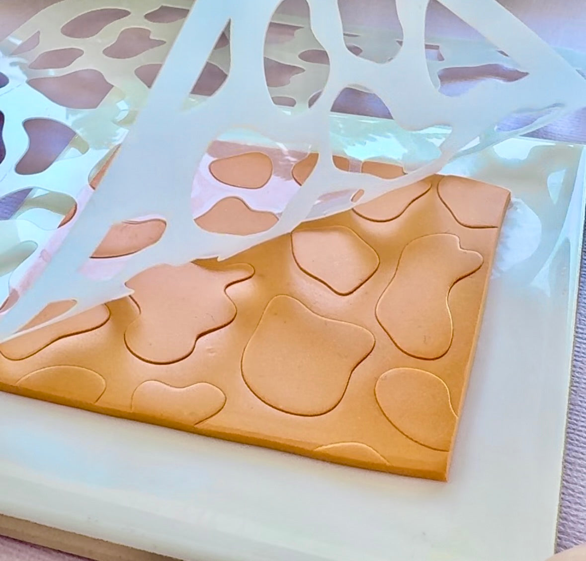 Cow Print Stencil