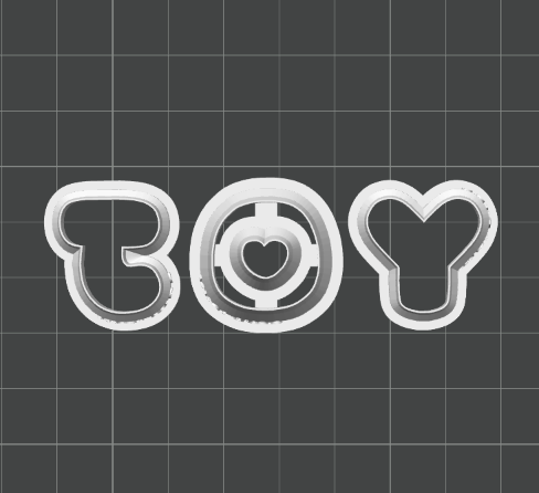 Cute Joy Dangle Cutter Set STL - digital download