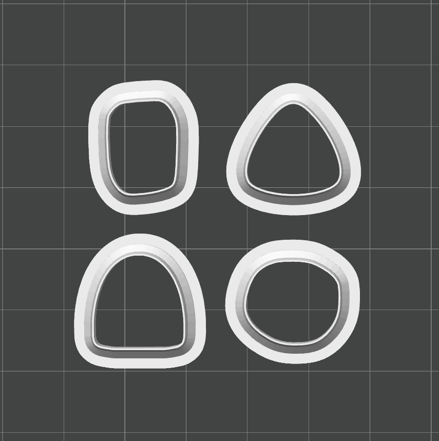 Organic Stud Cutter Set STL - digital download