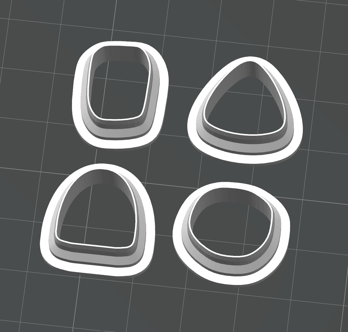 Organic Stud Cutter Set STL - digital download
