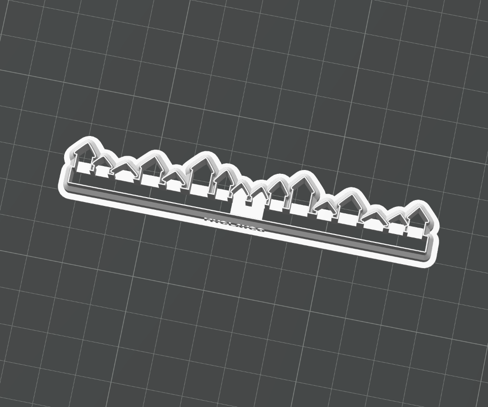 Town Houses Slabscape cutter STL - digital download