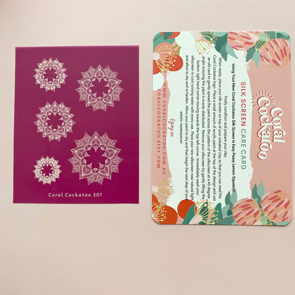 Boho Mandala Earrings (301) Silk Screen