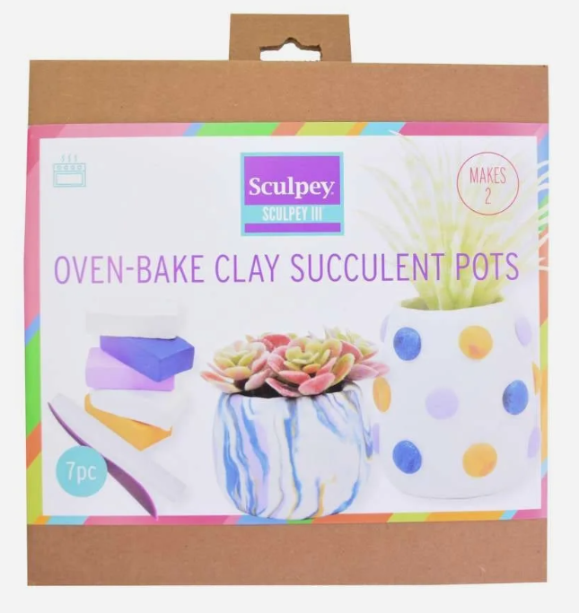 Succulent Pots Kit - Sculpey III Polymer Clay