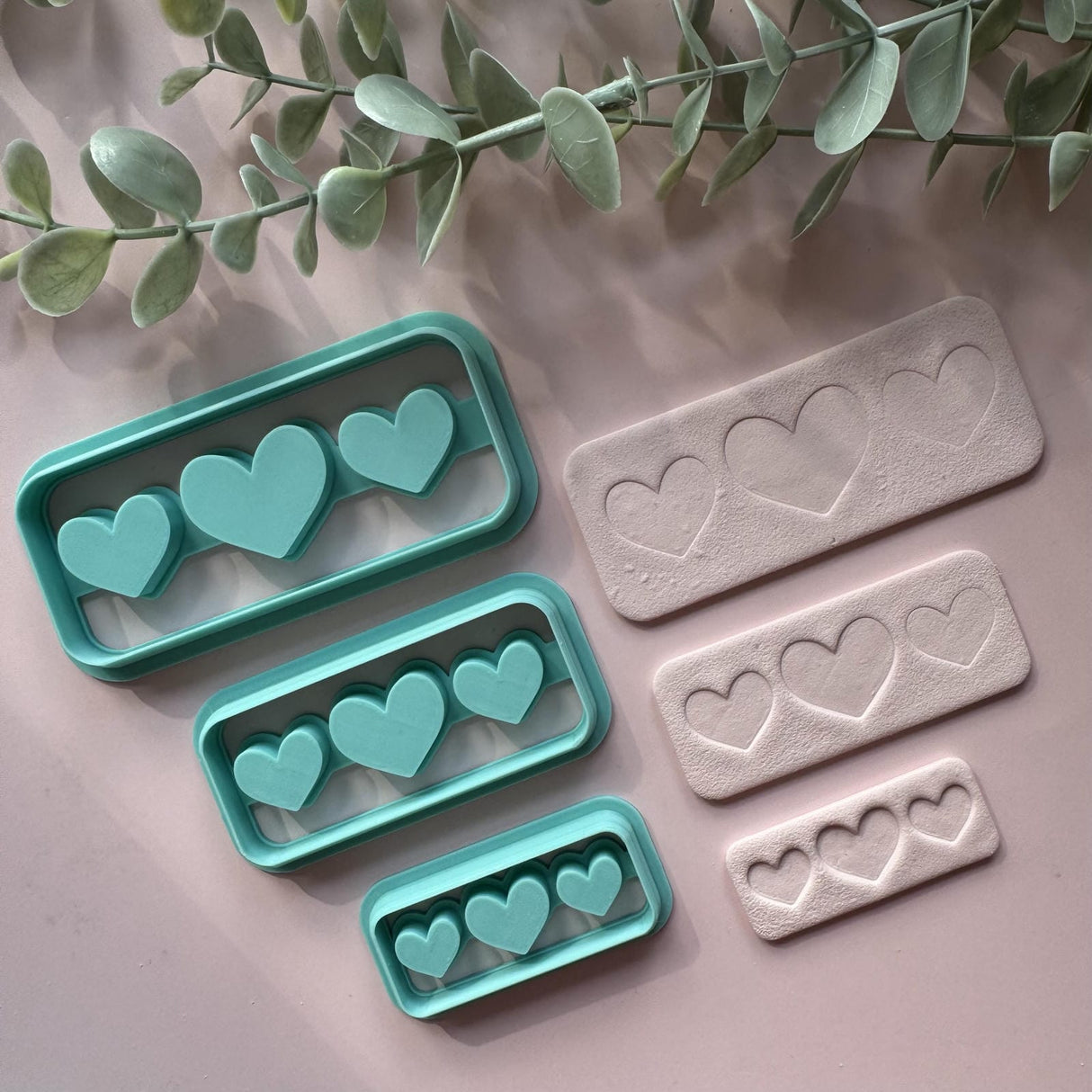 Heart Tile Hair Clip Cutter