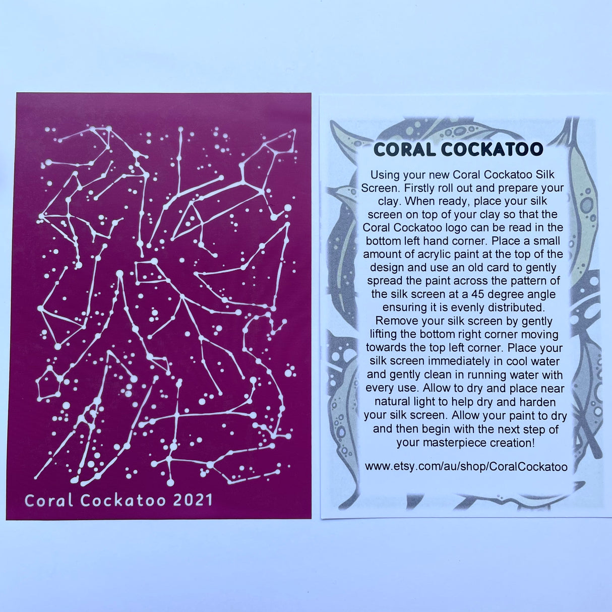 Zodiac Constellations Silk Screen