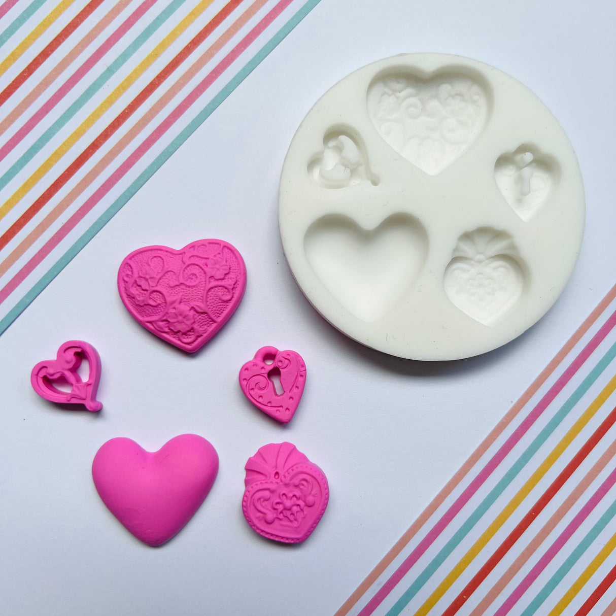 Hearts Silicone Mould