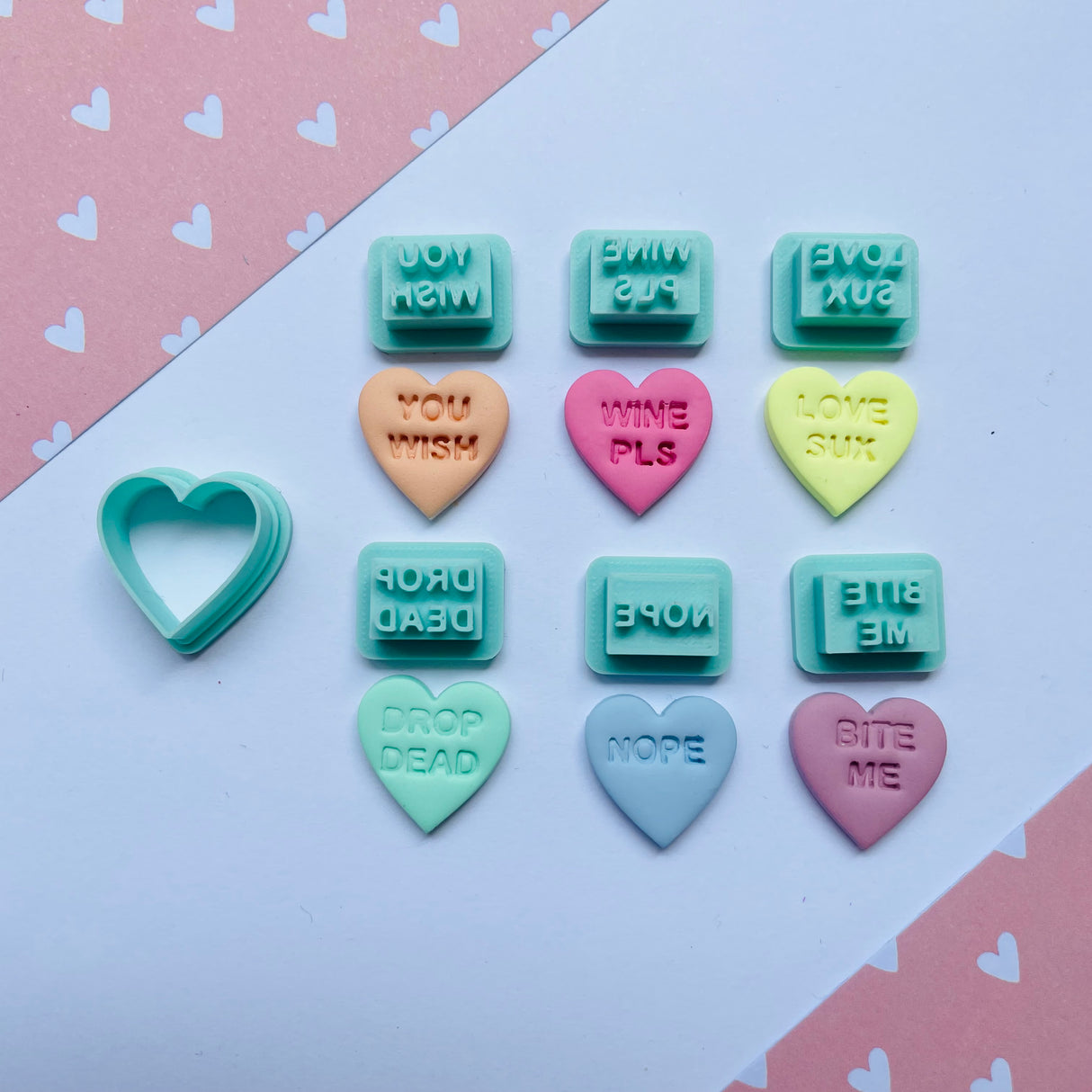 Candy Heart Stud Packs