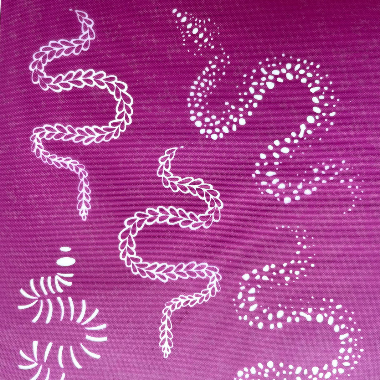 Patterned Snake Silk Screen