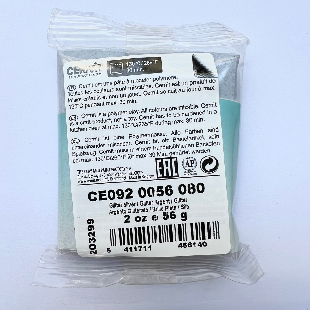 Cernit Translucent - Silver Glitter