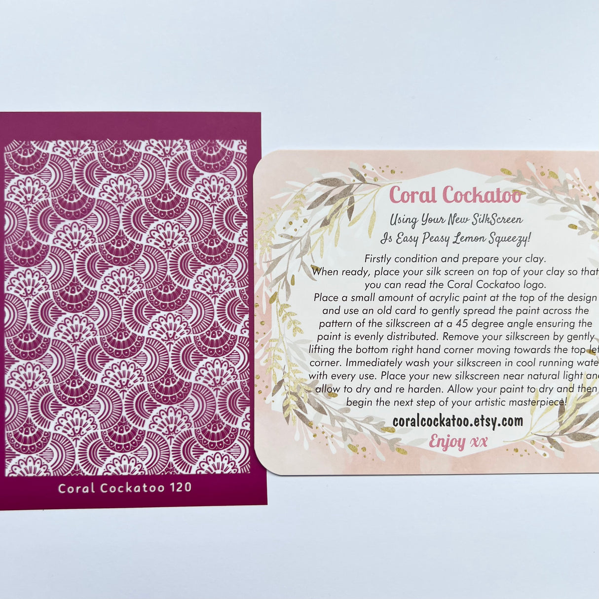 Deco Shells Silk Screen