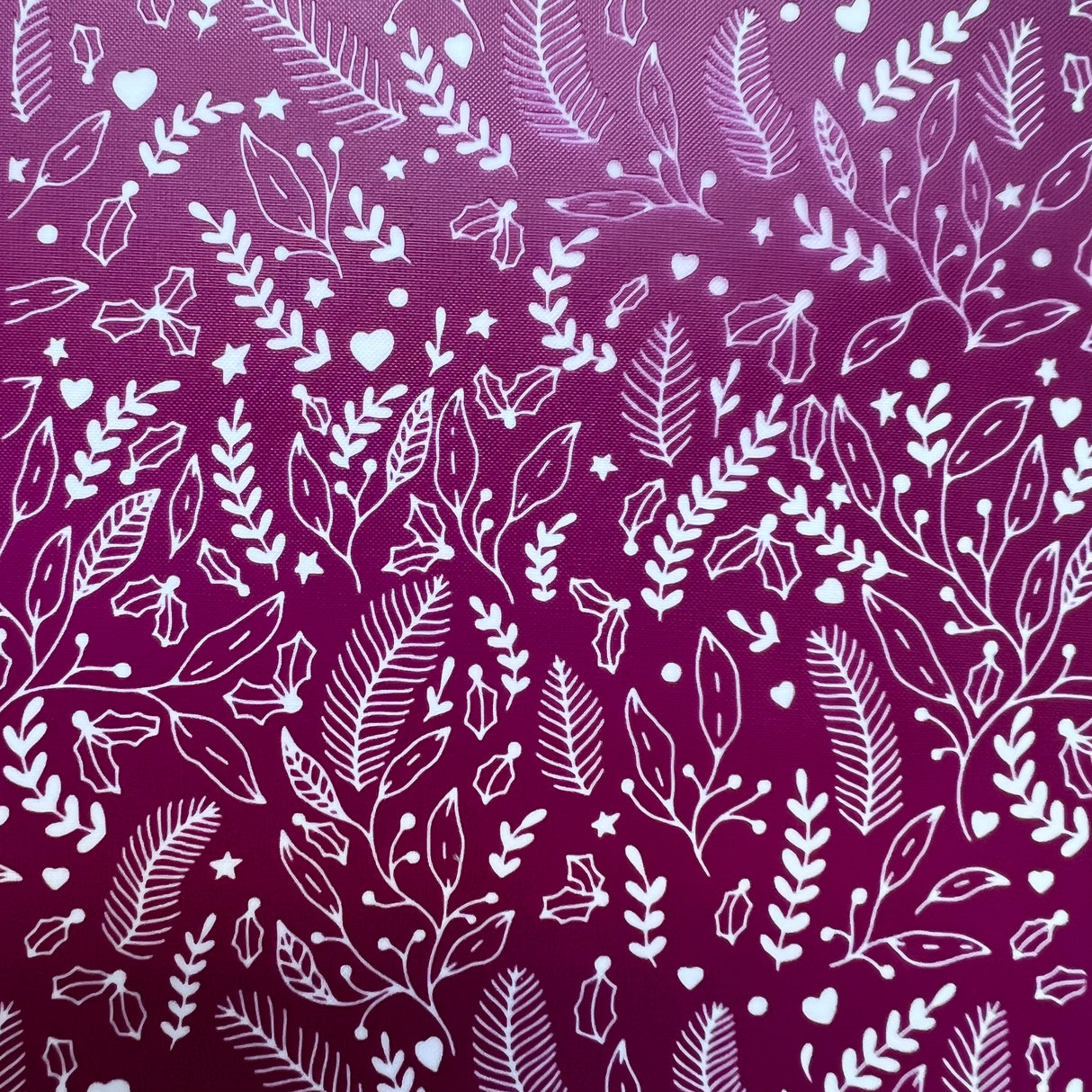 Christmas Flora Silk Screen