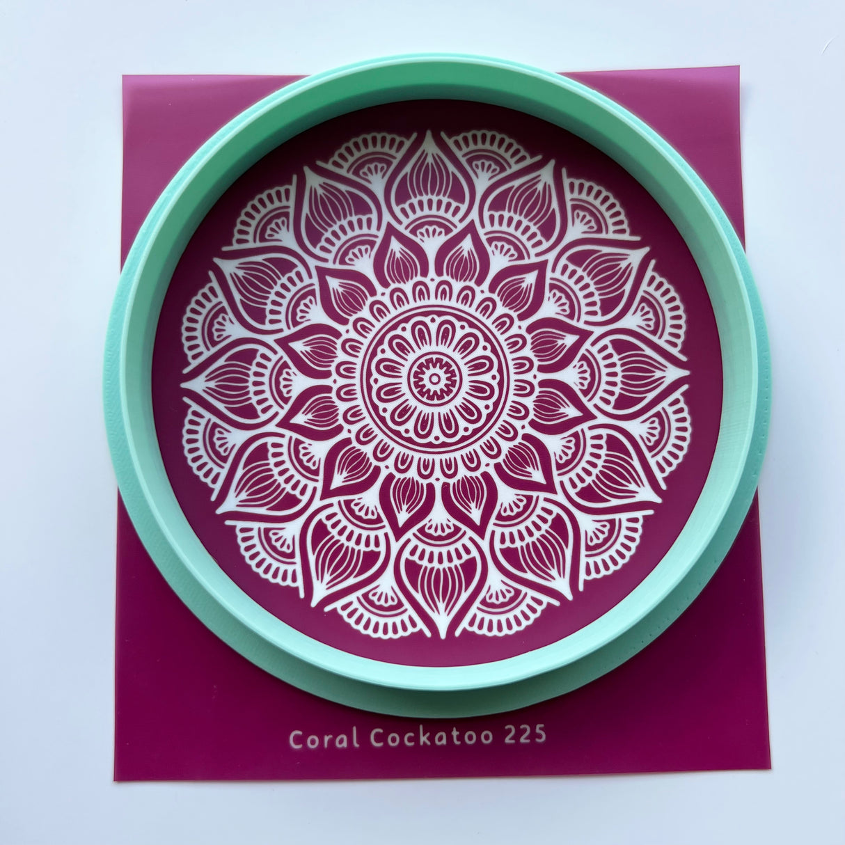 Mandala Trinket Dish Silk Screen