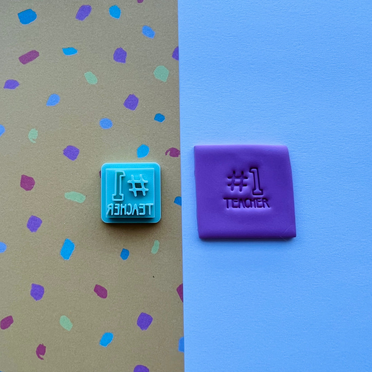 #1 Teacher Stamp