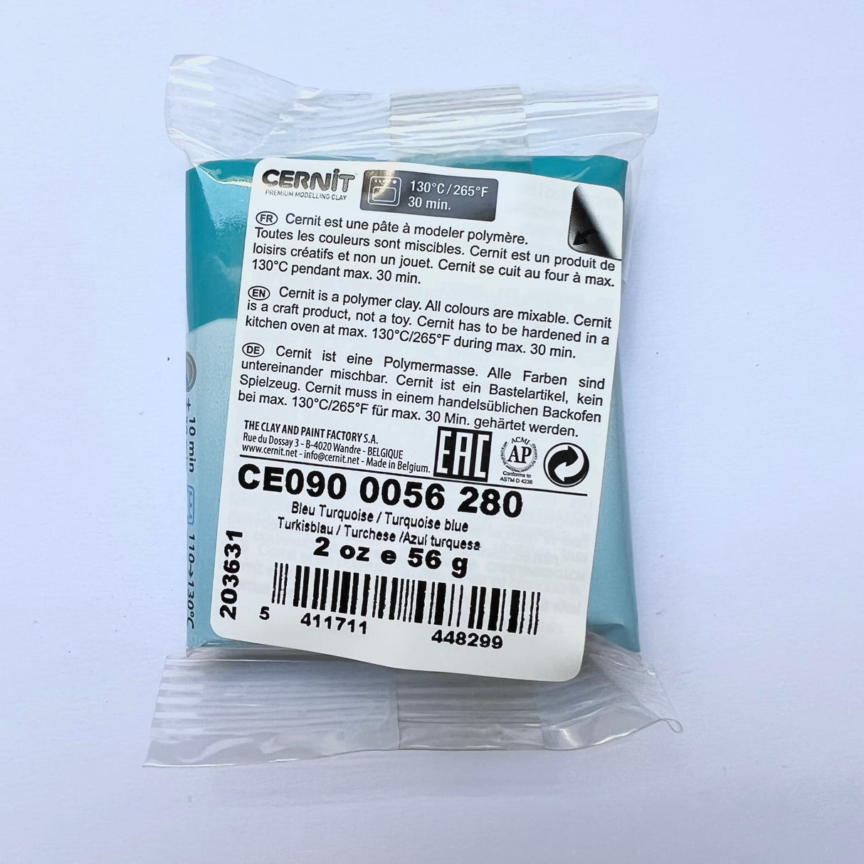 Cernit Number One - Turquoise Blue