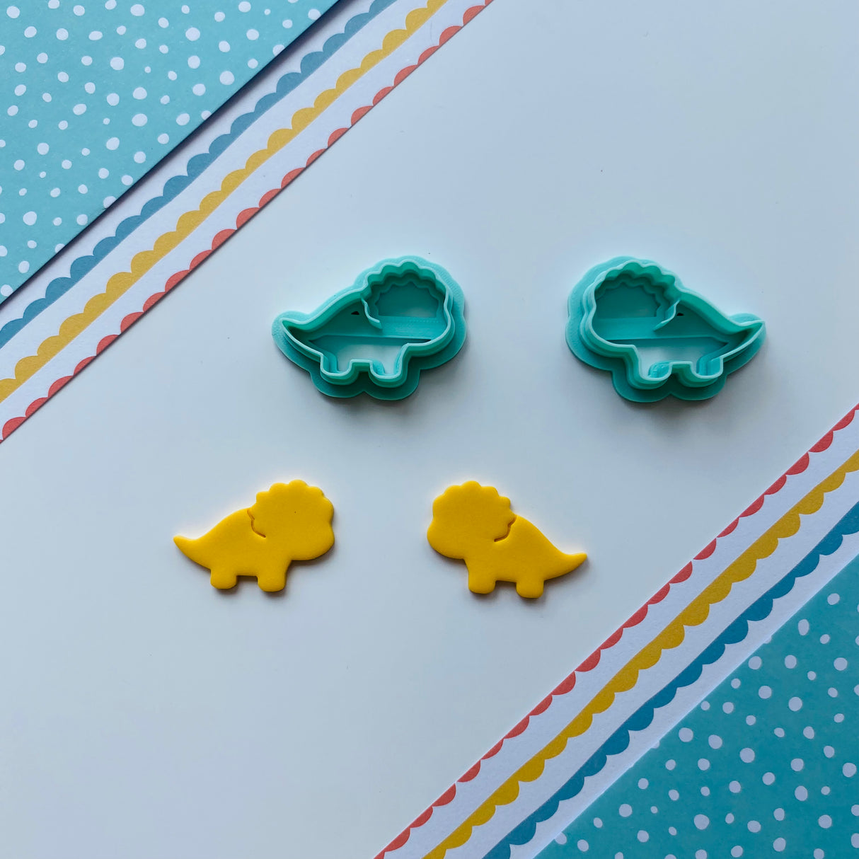 Triceratops Mirrored Cutter Set