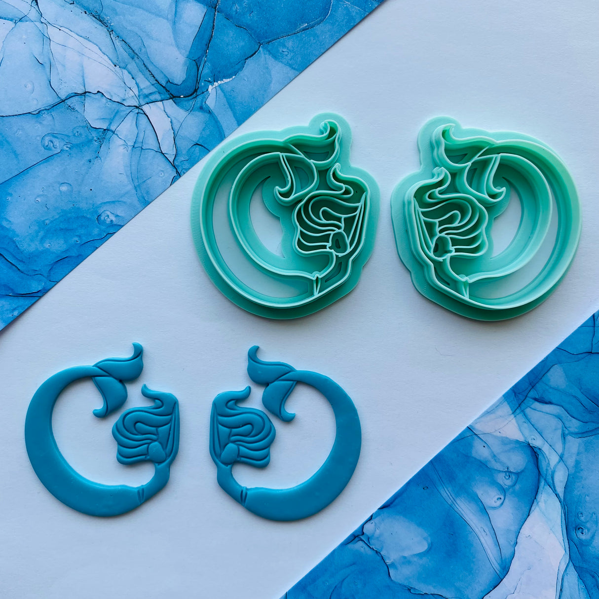 Mermaid Hoop Mirrored Cutter Set