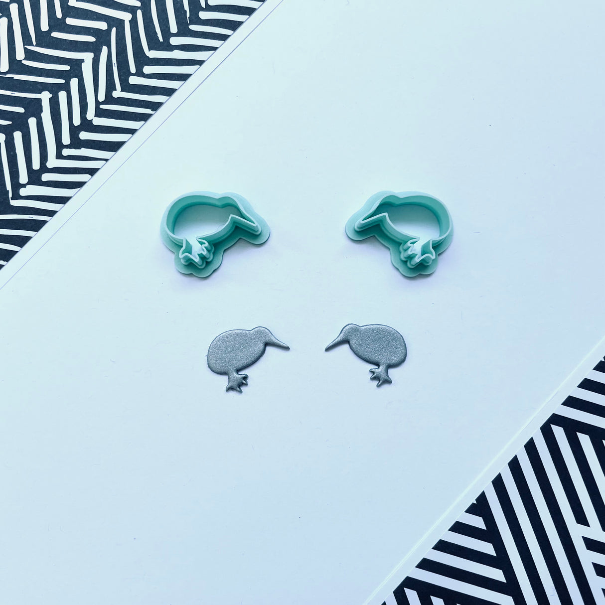 Kiwi Bird Mirrored Cutter Set