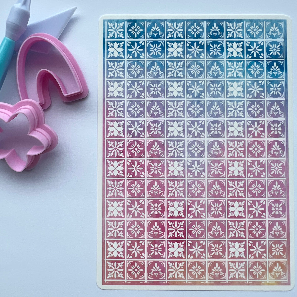 Watercolour Sunset Pink Mini Kitchen Tiles Waterslide Transfer Decal