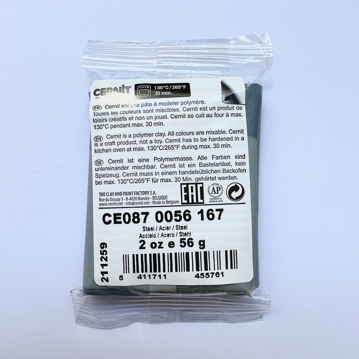 Cernit Metallic - Steel