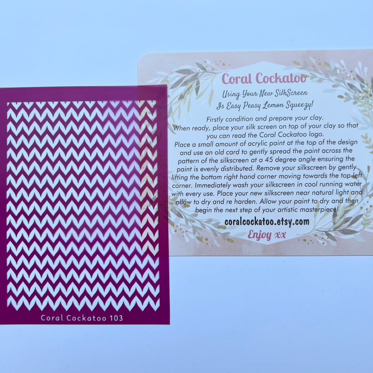 Chevron Zig Zags Silk Screen