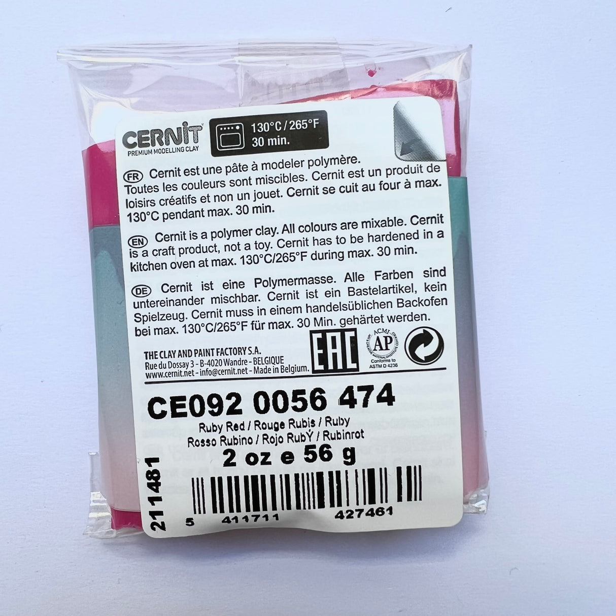 Cernit Translucent - Ruby