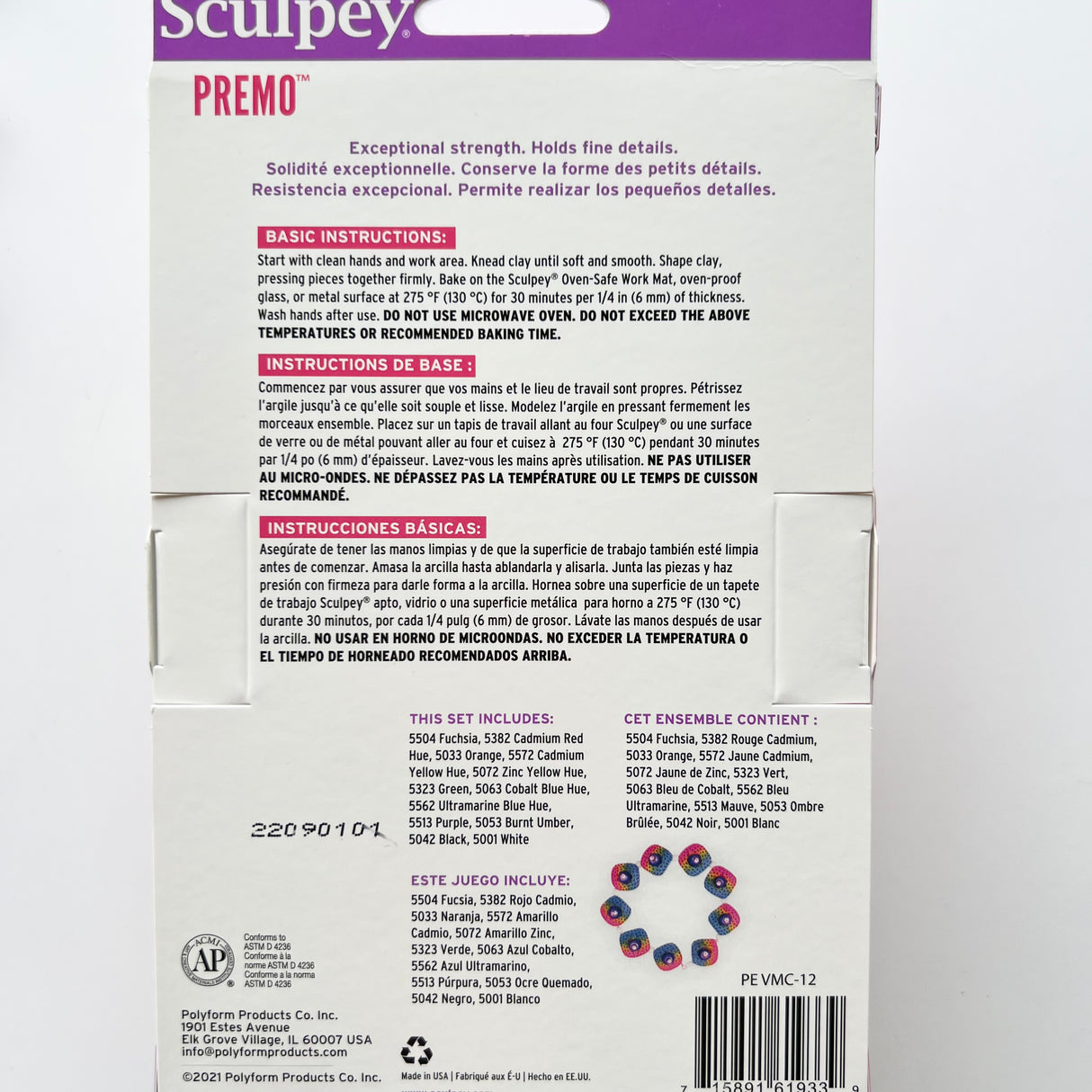 Sculpey Premo Multipack - Classic Colours