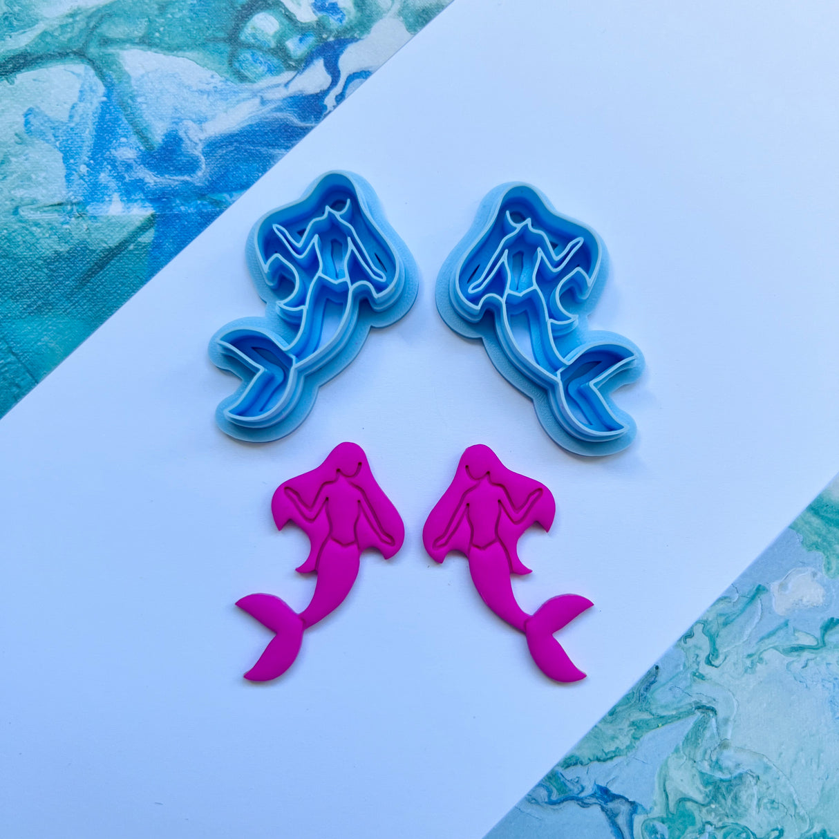 Mermaid Mirrored Cutter Set